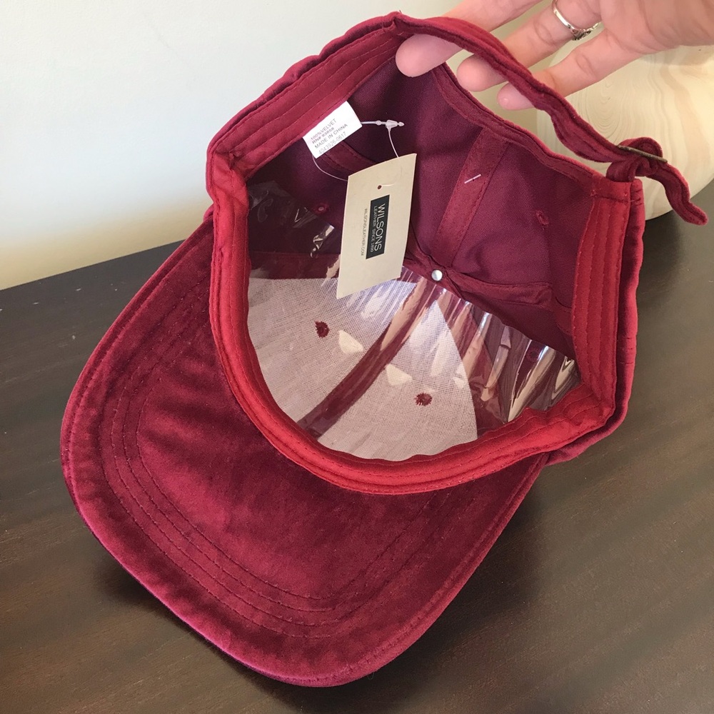Velvet Burgundy Cap-NWT - Picture 10 of 11